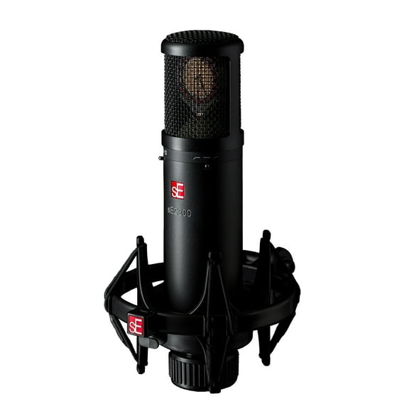 SE Electronics SE2300 Multi Pattern Large Diaphragm Condenser Mic with Shockmount and Filter