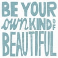 thumbnail image 3 of Great Art Now Be Your Own Kind of Beautiful Teal by Michael Mullan Framed Wall Art 13"W x 13"H, 3 of 4