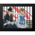 thumbnail image 2 of Green, Jacob 18x15 Black Modern Framed Museum Art Print Titled - Masked Masters (Waiting At the Station), 2 of 5
