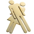 thumbnail image 2 of 1 Paire de Panneaux d'Identification pour Toilettes Hommes Femmes, 2 of 8