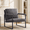 Dark gray, variant on Gewnee 26.8" Accent Armchair, Velvet Metal Frame Chair with Square Arms for Living Room, Yellow