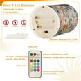 thumbnail image 5 of Yayeee Flameless Candles with Remote Flickering Battery Operated Multi Color Changing, Gray Llama Pattern, 5 of 7