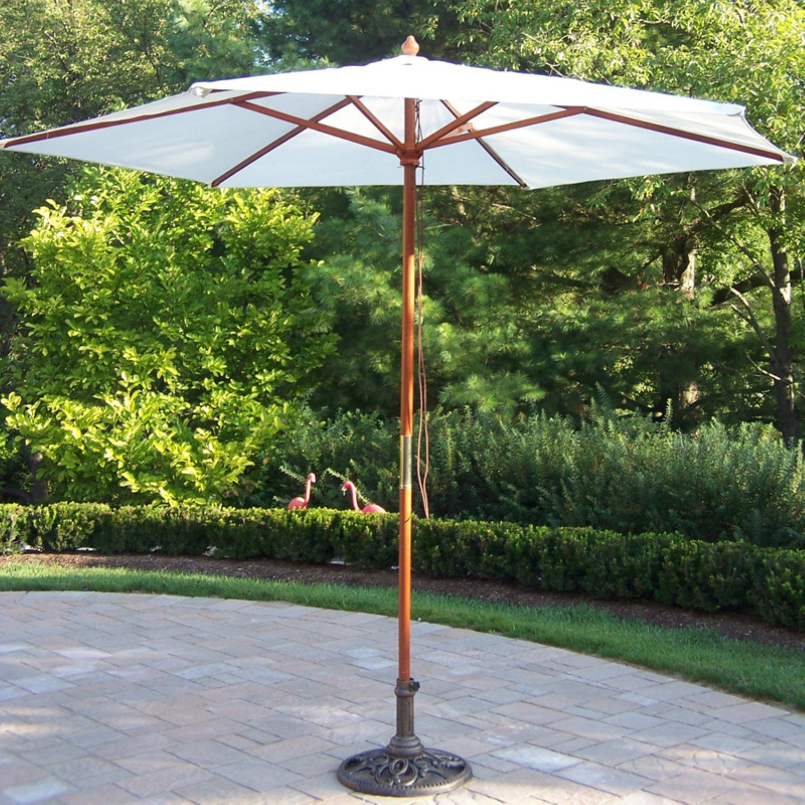 Oakland Living 9 ft. Umbrella and Stand