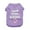 Purple, variant on 2025 Cute Pet Print T Dog Shirts for Small Dogs Skirt Dog Summer Comfortable Medium Dog Clothes Breathable T Shirt