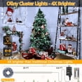 thumbnail image 2 of Cluster Lights Christmas 1000LED 49FT, Warm White Christmas Tree Lights 8 Modes Timer Remote, Waterproof String Lights for Outdoor Indoor Outside Garland Xmas Decorations, 2 of 9