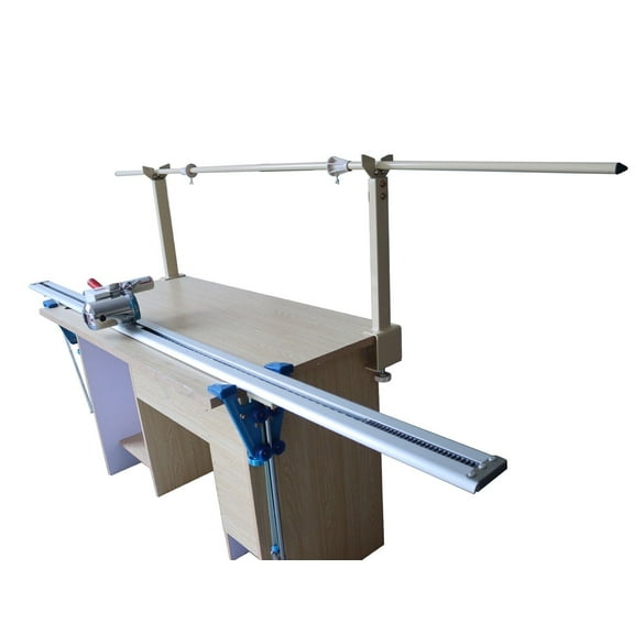 High Speed Delay  Function Fabric End Cutter w/86" Rack & Digital Counter with 86 Inch Rail 220V