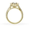 thumbnail image 3 of Unique Moments Lab Grown 2.00 ct Cushion Halo Diamond Engagement Ring 14K Yellow Gold, 3 of 6