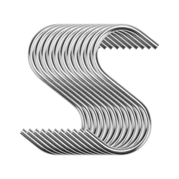 Moocorvic Anti-Rust S Shaped Stainless Steel Hanging Hooks, 0.23 lb, 10 Count