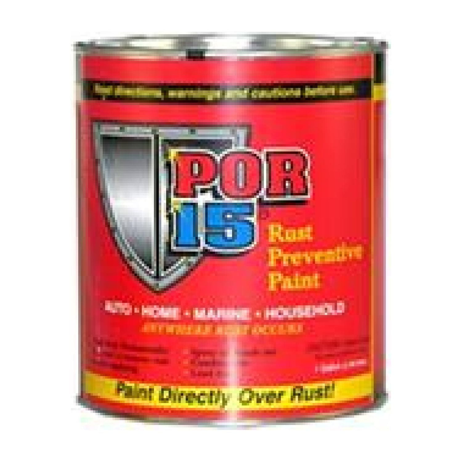 POR-15 Rust Preventive Permanent Coating Semi Gloss Black 1 Gallon 45401