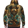 thumbnail image 7 of Wukai Creekside Meditating Puppy Print Men Hoodies Fleece Sweatshirts Long Sleeve Sweaters Pullover Fall Outfits Winter Clothes-Medium, 7 of 7