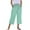 Green, variant on Kids Girls' Capris Pants Drawstring Straight Leg Pant Baggy Casual Lightweight Trousers with Pockets Khaki 6 Years