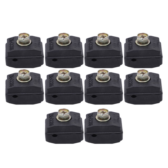 Insulation Connector, 1-6mm² Range T Type Wire Connector 10pcs 50A 400V For Civil Residences For Street Lamp Power Distribution