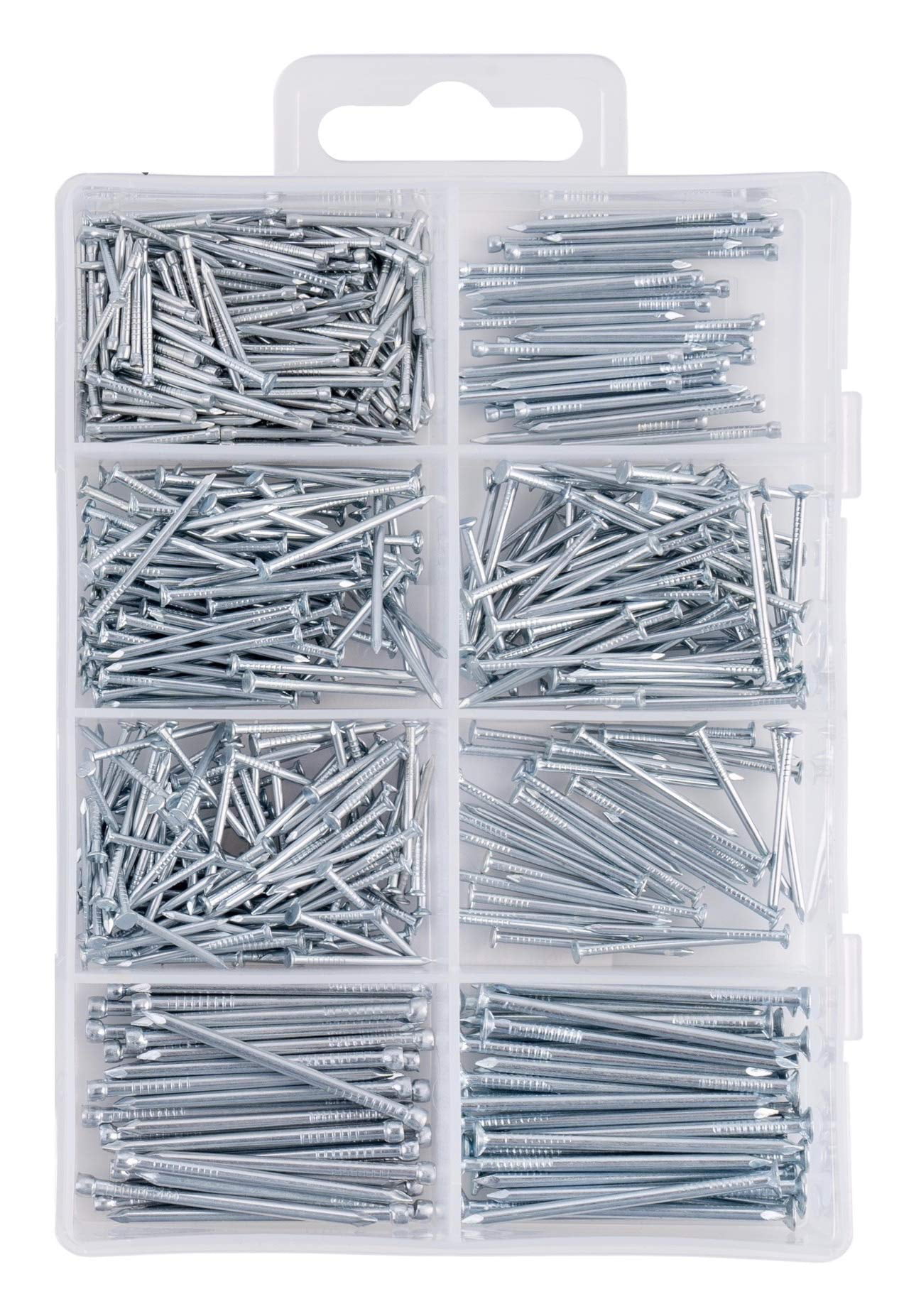 Hardware Nail Assortment Kit Includes Finish Wire Common Brad Home Garden Tools 