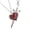 A, variant on Trendy Swords Heart Necklace for Partners Stylish Daily Wear Neckchain Women Accessory Anniversary Gift for Lovers