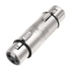 thumbnail image 2 of Adaptador XLR Adaptador de línea de micrófono Convertidor de micrófono Acoplador de extensión XLR hembra a hembra de 3 pines para fiestas de DJ y cant, 2 of 7