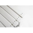 thumbnail image 5 of HDPE Adirondack Backless Bench with Wood Texture, Durable Poly Seat for Patio & Backyard, All-Weather UV Protection, 500lb Capacity, Easy Assembly, White, 5 of 8