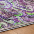 thumbnail image 5 of Addison Rugs Dream Shag Premium Machine Washable Transitional Mosaic Waves Purple Rectangle Rug, 8' x 10', 5 of 8