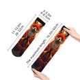 thumbnail image 4 of Pofeuu Maple Leaf Meditating Fox Print 30cm Socks, Adult Running Hiking Socks for Youth and Adult, 4 of 7