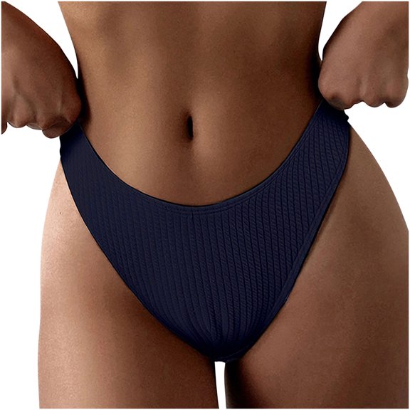asdoklhq Plus Size Swimsuit Clearance Under $10,Women Low Waist Bikini Bottoms Swimsuit Solid Briefs Pants Swimming Trunks