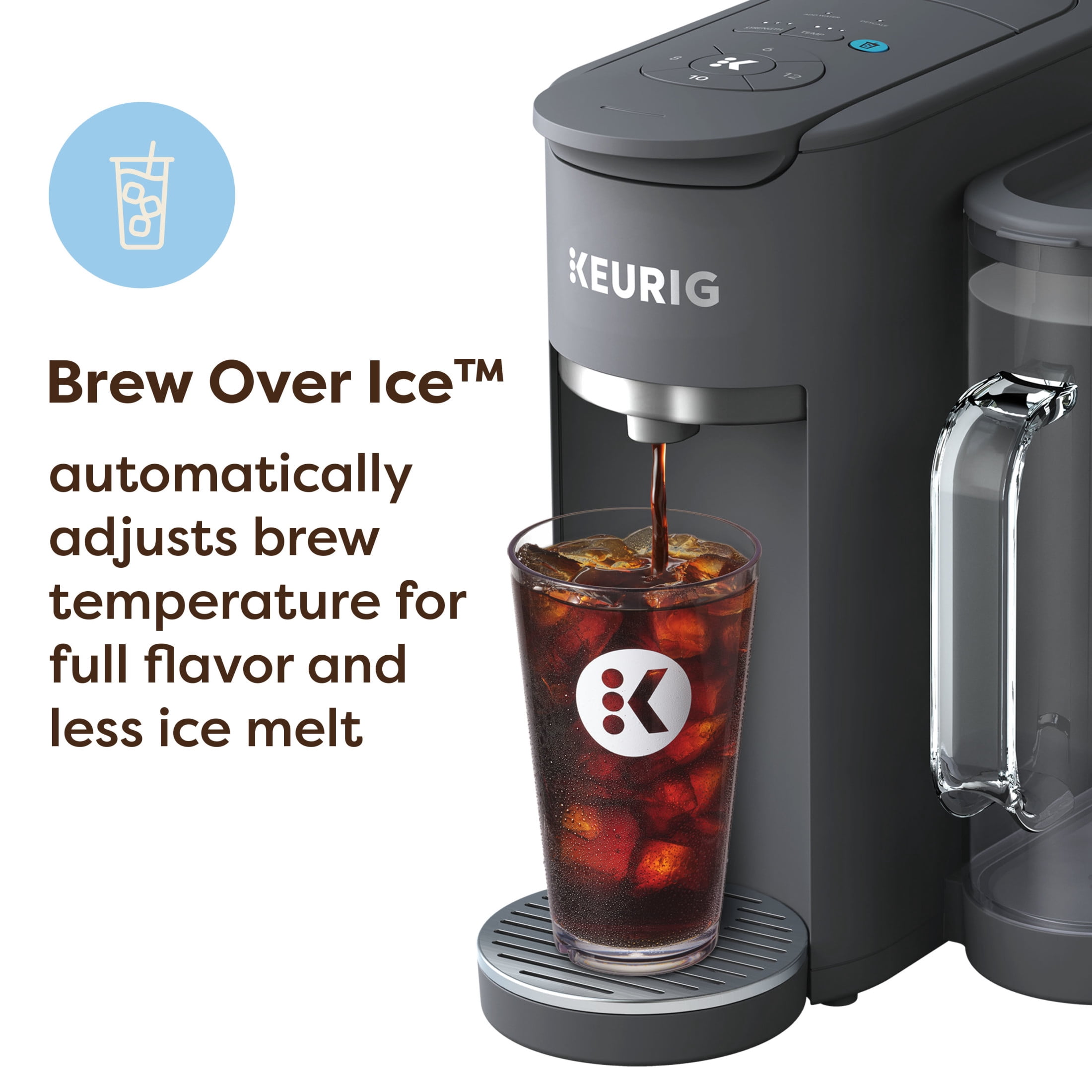 Keurig K-Supreme Gen 2, Single Serve K-Cup Pod Coffee Maker, Gray