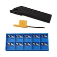 thumbnail image 1 of 10 Pcs Vcgt110304-Ak H01 Insert en Aluminium + Support de Tour 16Mm, 1 of 8