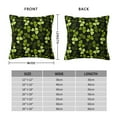 thumbnail image 4 of YFYANG Square Decorative Throw Pillow Case (Without Pillow Insert), Trefoil Pattern Bedroom Sofa Car Cushion Cover, 26"x26", 4 of 9