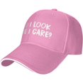 thumbnail image 1 of Do I Look Like I Care Hat Classic Low Profile Baseball Cap Adjustable Golf Dad Hats, 1 of 8