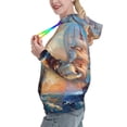 thumbnail image 2 of Cauagu Sailing Ship Ocean Sunset for Women's Hooded Sweatshirts Pullover Hoodie for Women Fall Workout Sweat Long Sleeve Preppy Sweatshirts-Large, 2 of 7