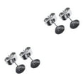 thumbnail image 3 of Langgg 400 Sets Earrings Blank Base DIY Crafting Gold Silver Color Ear Backs Lady Decorations Wear Jewelry Making Tool Silver 5mm 2Set, 3 of 6