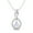 Sterling Silver, variant on Teardrop Pear Shape Moonstone Pendant 925 Sterling Silver Women's Chain Necklace