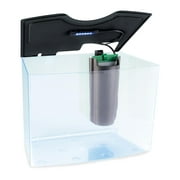 GloFish Crescent Aquarium Kit 3 Gallons, Includes Hidden Blue LED Light and Internal Filter