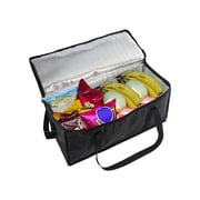 Daiosportswear Clearance Pack Insulated Food Delivery Bag for Hot and Cold Meal, Black, Grocery Tote Insulation Bag forering, Large Pizza Warmer,Shopping Cart Bags, Storage Boxes