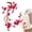 Hot Pink, variant on Clearance Cherry Blossom Patch, Embroidered Iron on Or Sew on Flower Applique with Branch Design for Backpack, Jacket, Jeans, Tote Bag, Dress and DIY Decoration, 14.6 x 5.5 Inch