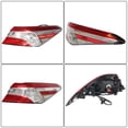 thumbnail image 2 of ALL-CARB Right Tail Light Right Passenger Signal Auto Accessories Lamp Replacement for Toyota Camry 2018 2019 2020 TO2805134 8155006720, 2 of 8