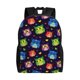 thumbnail image 1 of Disketp Owls And Hearts Mochila Unisex de Apertura Lateral Completa, Mochila para Laptop para Escuela, Trabajo y Viajes, 1 of 8