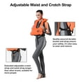 Rrtizan Portable Inflatable Snorkel Vest for Adults, Swim Jackets for Snorkeling, Swimming