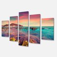 thumbnail image 3 of Design Art - Giallonardo Beach Colorful Sunset, 3 of 3