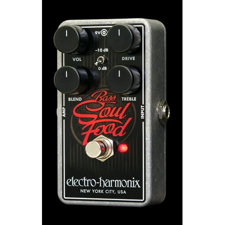Electro Harmonix Bass Soul Food Transparent Overdrive Distortion w/ Power Supply Part Number: