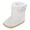 White, variant on FYEGRE Stylish Boots with Adorable Bow Detail Cozy Thickened Warm Winter Footwear for Babies Comfortable Non- Sole White 6-12 Months