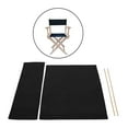 thumbnail image 3 of Stool Protection for Outdoor Director Chairs, Machine Washable, with Seat Chair Covers for Make Up Chair Black, 3 of 8