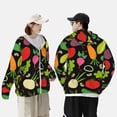thumbnail image 4 of Lsque Cartoon Vegetables UPF 50+ Lightweight Sun Protection Men's Women's Long Sleeve Shirt, Hoodie Performance -Large, 4 of 9