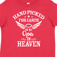 thumbnail image 4 of Inktastic Handpicked for Earth by My Opa in Heaven with Angel Wings Boys or Girls Toddler T-Shirt, 4 of 5