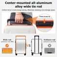 thumbnail image 3 of New York Xpress 20" Carry on Luggage,PC Hardside Expandable Suitcase with Silent Wheels & Aluminum Wide Handle,TSA-Approved, Beige - LP13803, 3 of 11