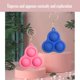 thumbnail image 5 of 2 uds Mini juguete con hoyuelos simples, juguetes para aliviar el estrés para adultos y niños, juguetes educativos para aliviar la ansiedad y el autismo Ormromra LRWJ285, 5 of 6