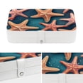 thumbnail image 4 of Starfish PU Leather Jewelry Organizer with Removable Compartment, Portable Decorative Box, Storage Box, and Earring Organizer, 4 of 6