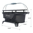 thumbnail image 5 of Portable Heavy-Duty Charcoal Grill, Compact Tabletop BBQ Griddle for Camping, Picnics, and Tailgating, 5 of 18