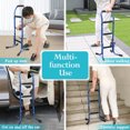 thumbnail image 5 of Adjustable Stand Assist Cane for Seniors, 4-Prong Walking Stick for Balance and Mobility, Couch and Chair Support Aid, Ideal for Elderly, Adults, Women, and Men (Blue), 5 of 6