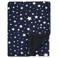 thumbnail image 1 of Manta Hudson Baby Plush Vison Sherpa Navy Star 76 x 102 cm, 1 of 2