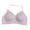 Pink-03, variant on Halter Neck Wireless Bras for Women Removable Adjustable Straps Seamless Fixed Cup Everyday No Show Bra
