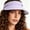 Purple, variant on UTSJKR Womens Collapsible Open Top Sun Visor Hat for Summer Coast Walk with Wide Brim for Mall Errands Backyard Gathering Adjustable Strap Light UV Block Casual Headwear Orange